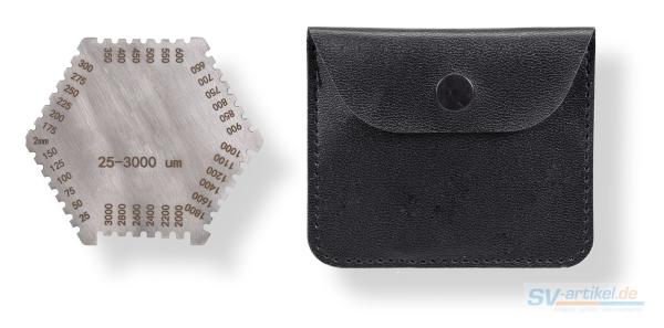 Wet film comb with pouch
